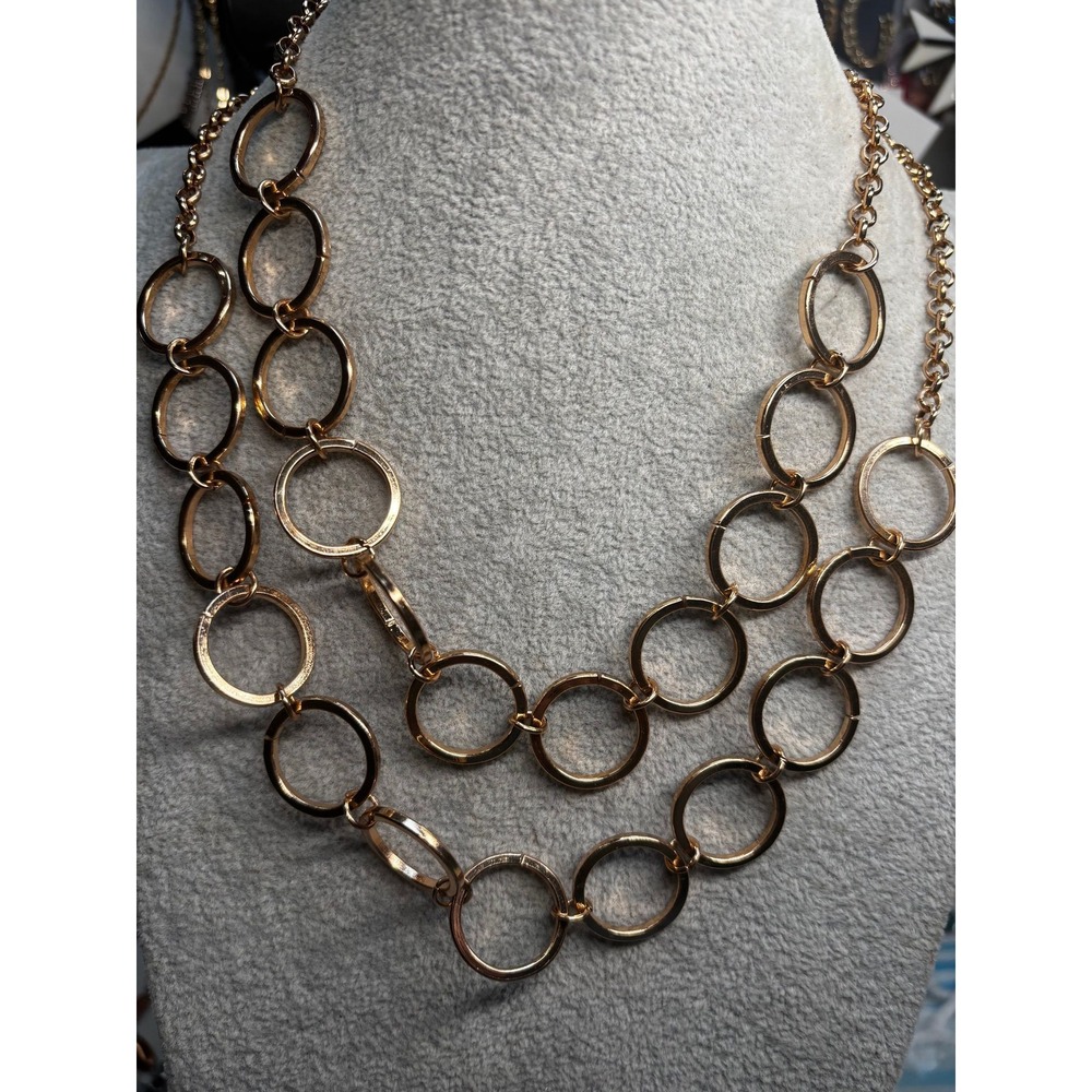 #15. Layered Circle Link Necklace
